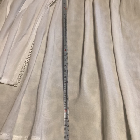 Women's Front Tie Mi Ami stitched flower 3 quarter sleeve - Picture 13 of 14